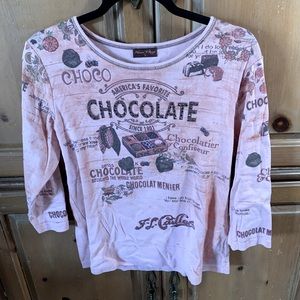 Flower and Rain, T-shirt embellished size medium